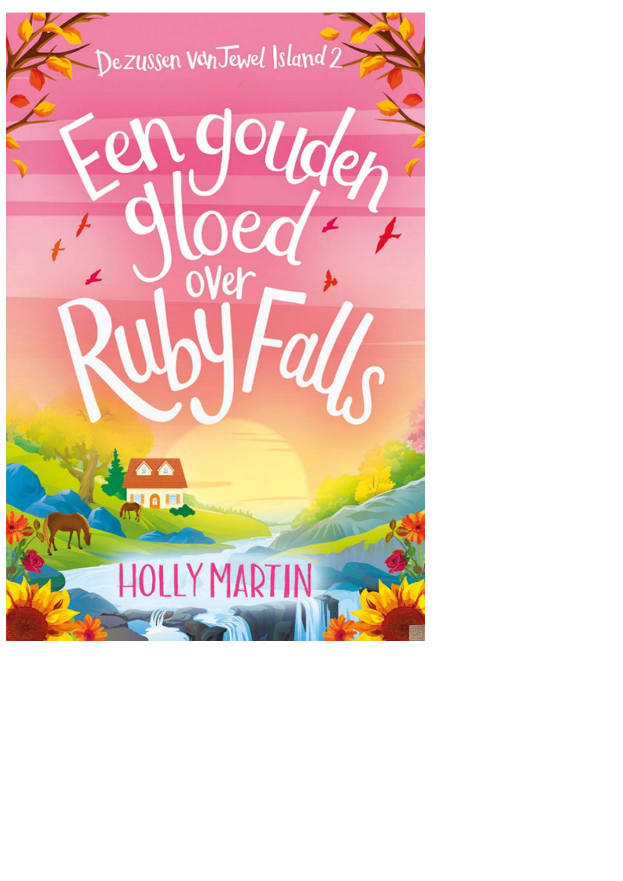 Een gouden gloed over Ruby Falls